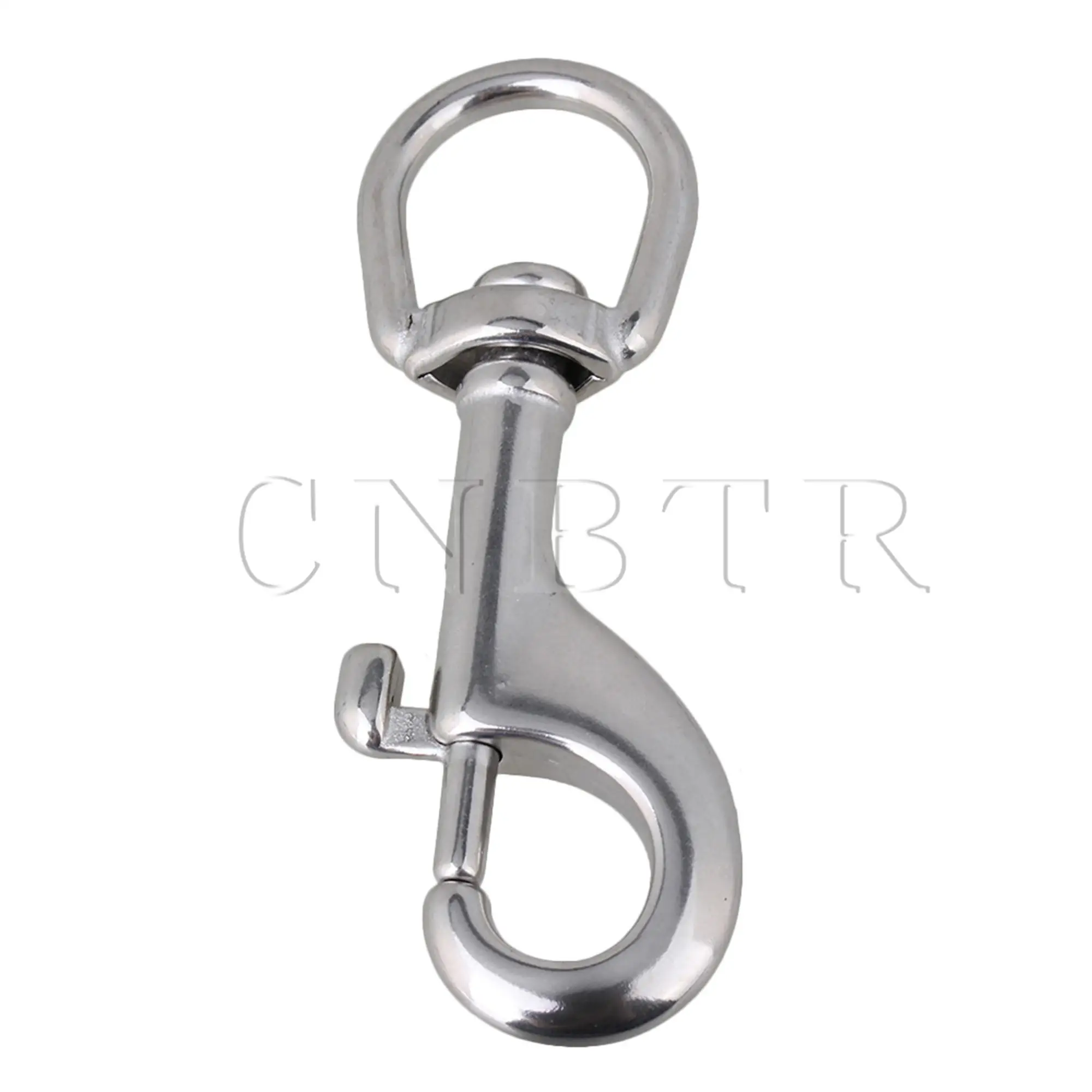 CNBTR 20pcs Stainless Steel Swivel Bolt Snap Single Head Rotating Hook 90MM