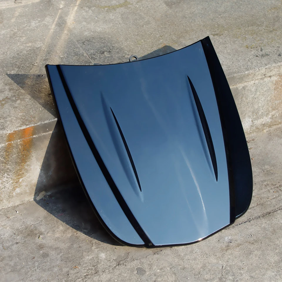 

26*30cm Plastic Mini Car Engine Bonnet /Hood Vinyl Display Model For Custom Paint Hood In Black MO-179S