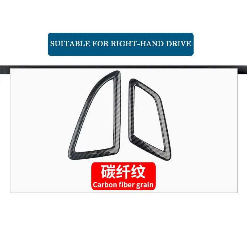 For Honda Civic 10th Gen Carbon Fiber ABS Car  Air Outlet Decorative Frame Trim Sticker Refitting Interior Protective Auto Parts