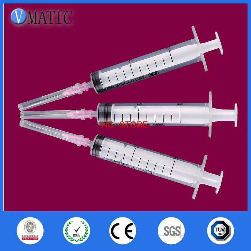 

Free Shipping Non Sterilized 10Pcs 10ml/10cc Liquid Dispenser Dispensing Plastic Syringe With Needle 1/2 Inch