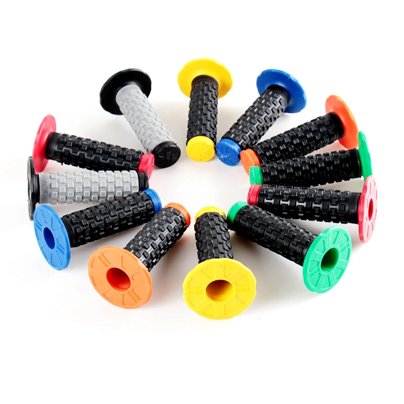 AliExpress NONE Motorcycle Grip Handle Dirt Bike Rubber Grips 22mm Handle Grip Double Color Top Moto Grips For ATV Motocross Accessories