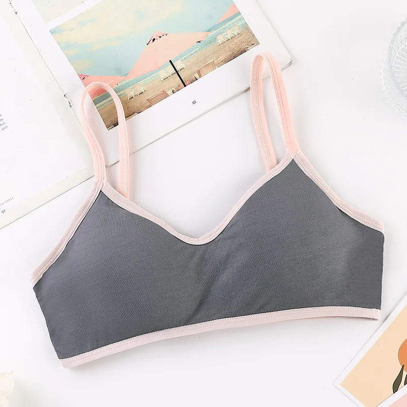 New Women\'s Cotton Underwear Tube Tops Sexy Color Matching Bra Fashion Sports Comfort Tank Up Girl Suspender Underwear Lingerie