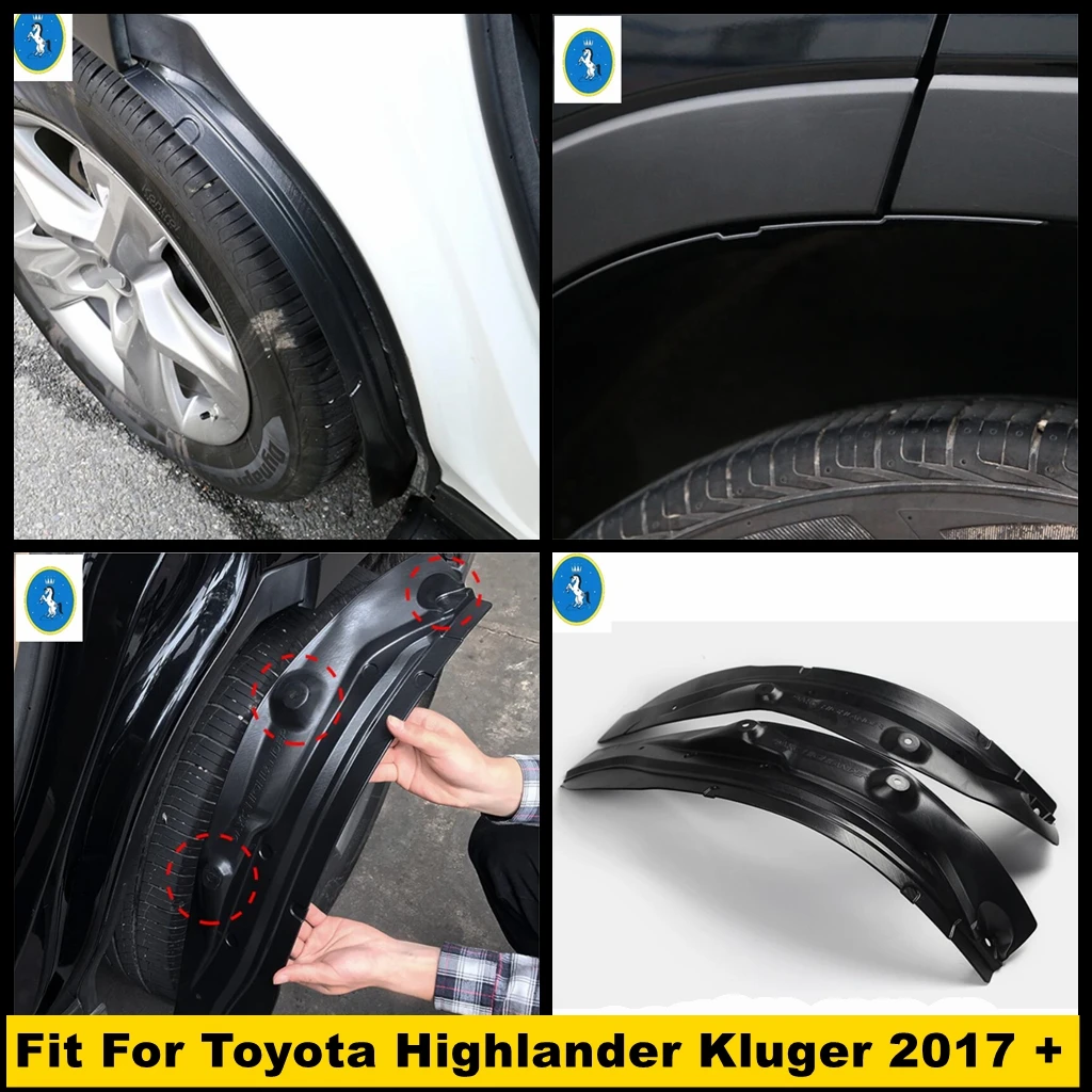 

Exterior Refit Rear Wheel Eyebrow Fender Mudguard Mud Splash Guard Mudguards Cover Fit For Toyota Highlander Kluger 2017 - 2019