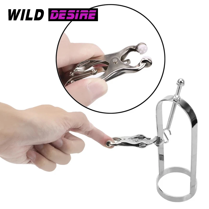 BDSM Nipple Clamps Device Bondage Gear Hard Clover Nipple Sucker Clips Sex Toys Adult Games Products Breast Toys for Women Gay