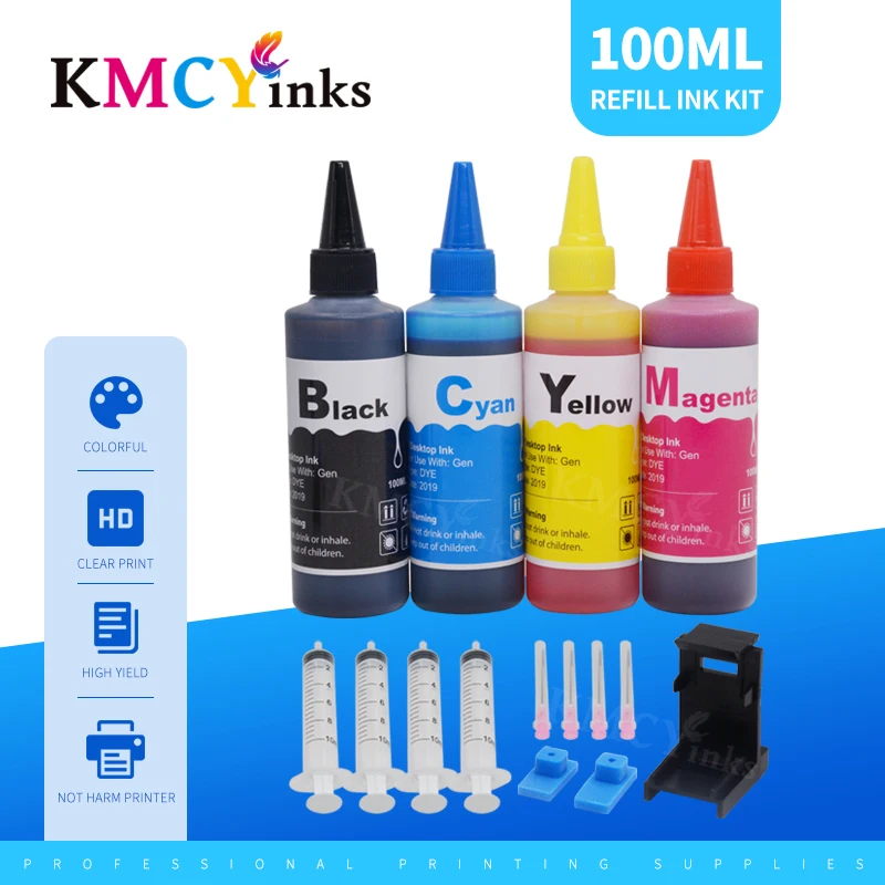 KMCYinks 1500 XL Refill Bottle Ink Kits for Canon PGI-1500 MB2050 MB2150 MB2000 MB2300 MB2350 MB2354 MB2355 MB2356 MB2357 MB2750