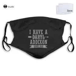 New I HAVE A DARYL ADDIXON FunnyWalking Dead Daryl Dixon Face Mask Filter Pocket Cloth Reusable Washable