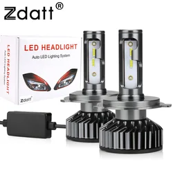 Zdatt LED voiture phare H1 HB3 HB4 H11 H4 H7 Led Canbus ampoule 6000K 80W Turbo 12V 16000LM 9005 9006 phare antibrouillard automatique