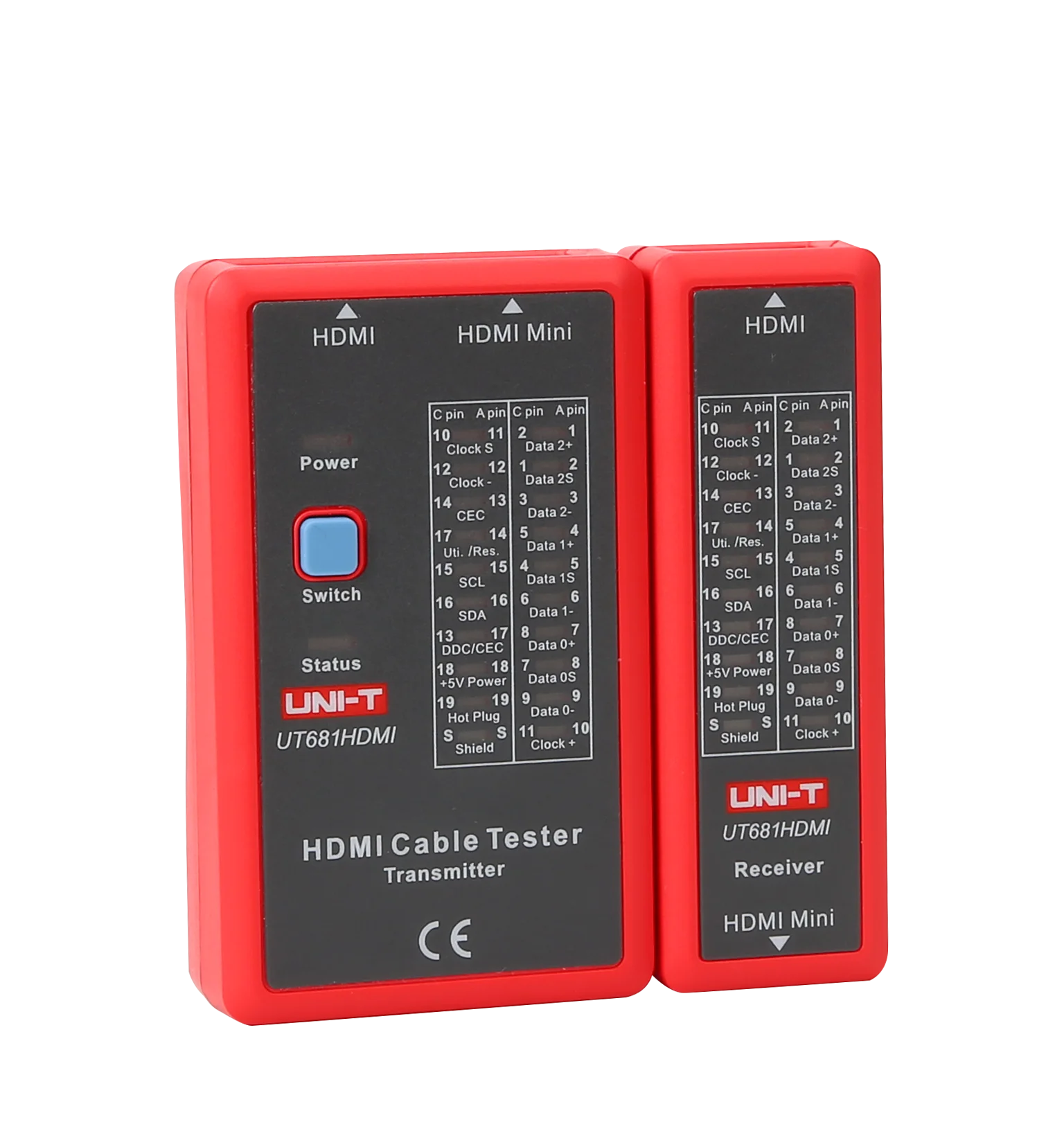 UNI-T UT681HDMI Cable Tester Network Cable Tester LED Status Display HDMI/MINI-HDMI Line Detector