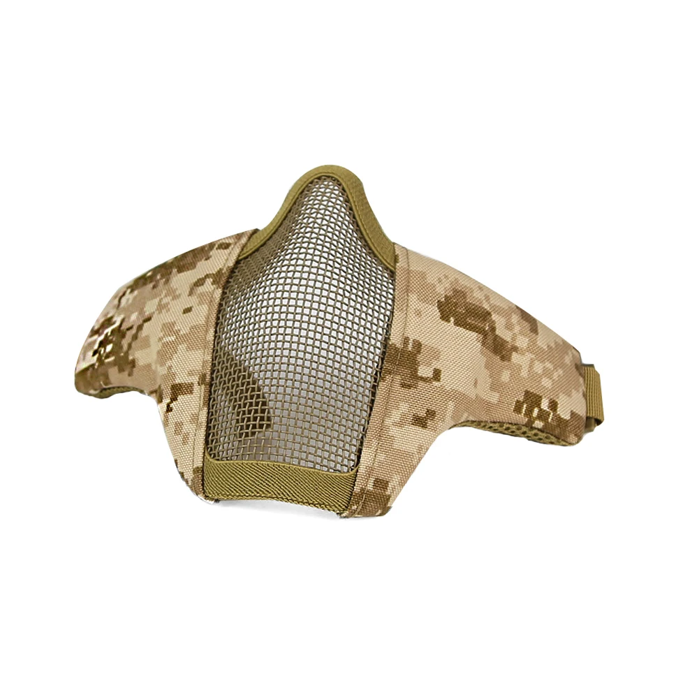 Máscara táctica de malla de acero para casco rápido - media cara - imagen 5