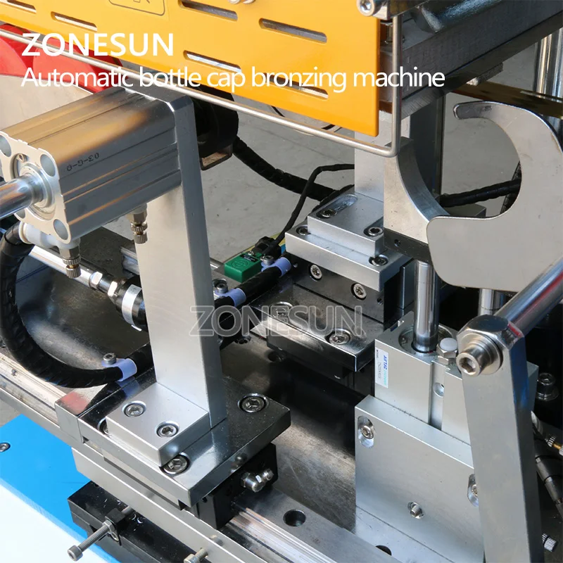 ZONESUN ZY-819S2 Customized Full Automatic Plastic Cap Leather LOGO Hot Foil Stamping Embossing Machine Heat Press Machine