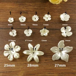 50 pieces / lot  Imitation Pear beads caps jewelry Findings Fit Bracelet Necklace Earrings