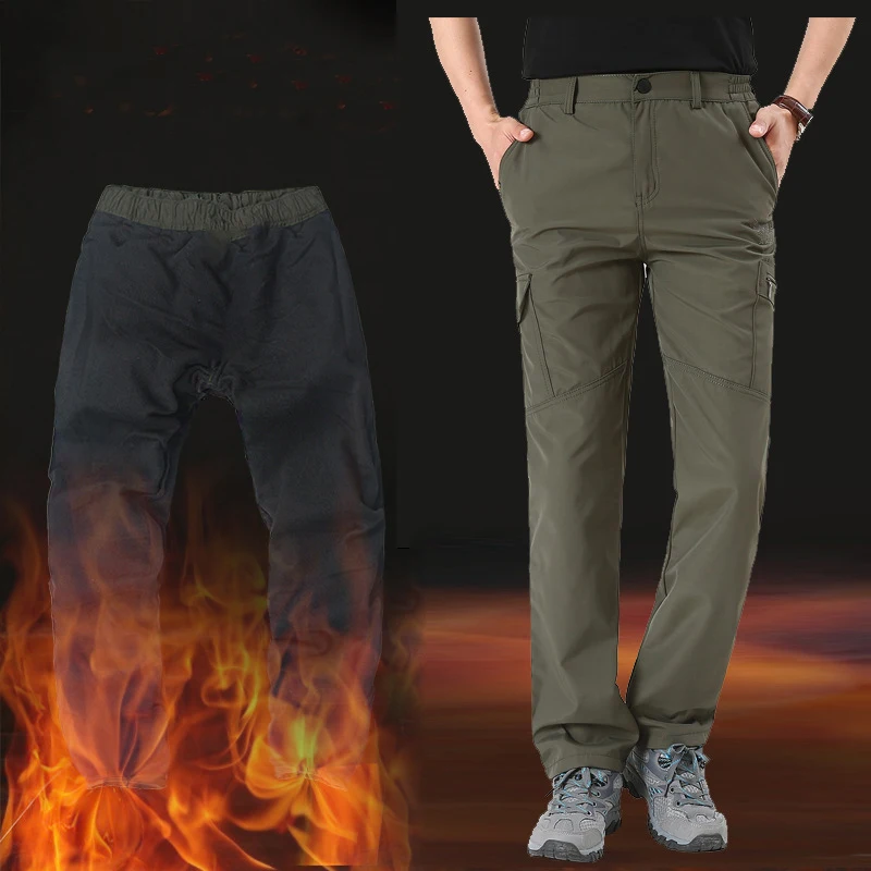 2024 Winter Herren taktische Cargo hose sowie samt atmungsaktive Herbst lässige lange Hose männlich schnell trocknende Multi-Pocket-Hose warm