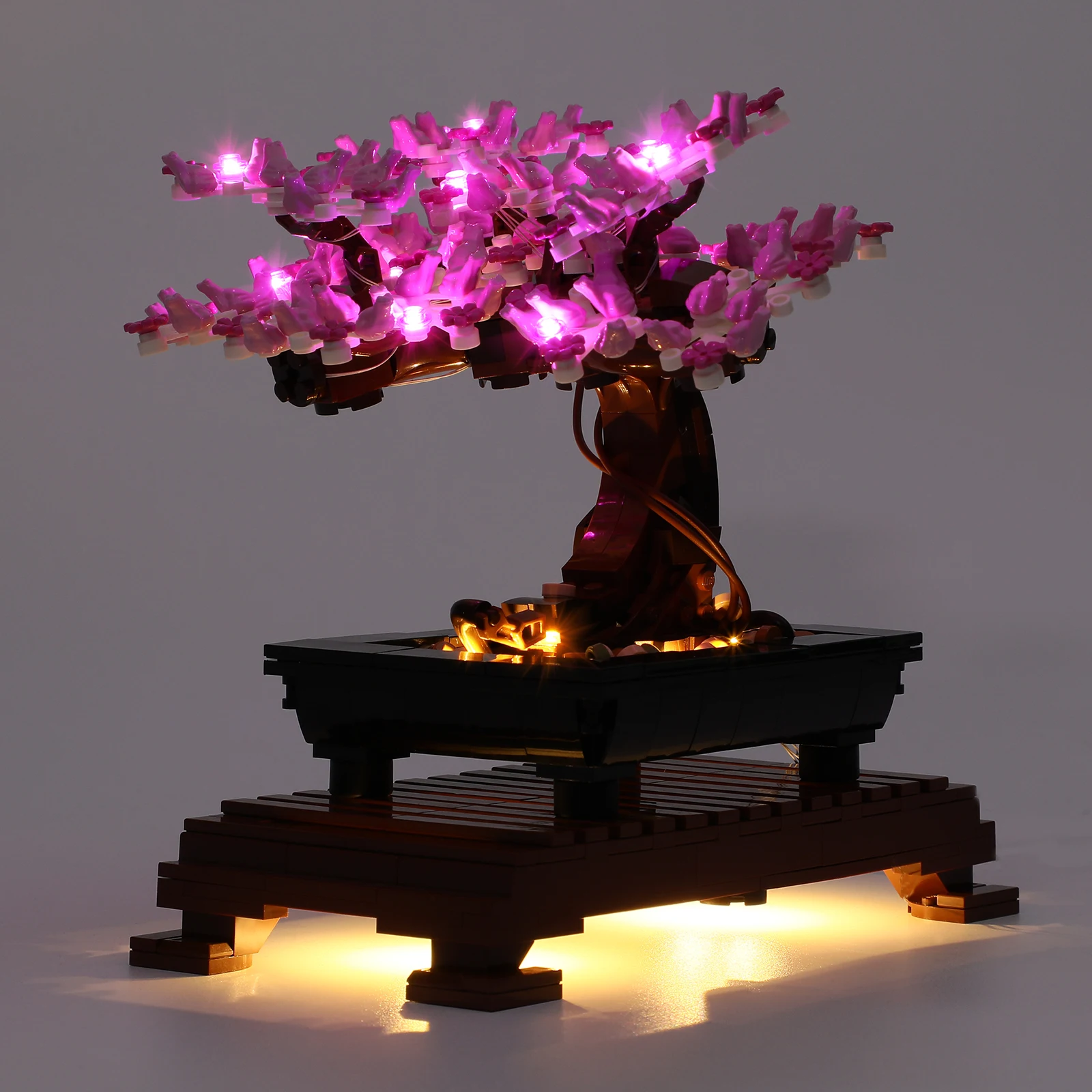 SuSenGo LED Light Kit for 10281 Bonsai Tree, Pink Blossoms Version (Model Not Included)