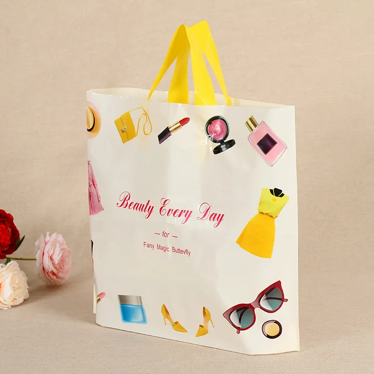 Fashion Clothing Plastic Bag Exquisite High Pressure Portable Gift Cosmetic Party Packaging Bags Thickening 10pcs/lot