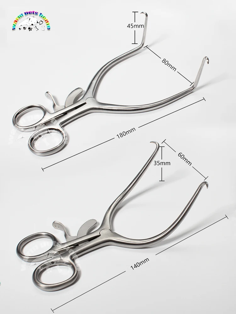 Rozwieracz Gelpi Rozwieracz samozabezpieczający ze stali nierdzewnej 14 cm 18 cm Instrumenty chirurgiczne weterynaryjne — zdjęcie 2