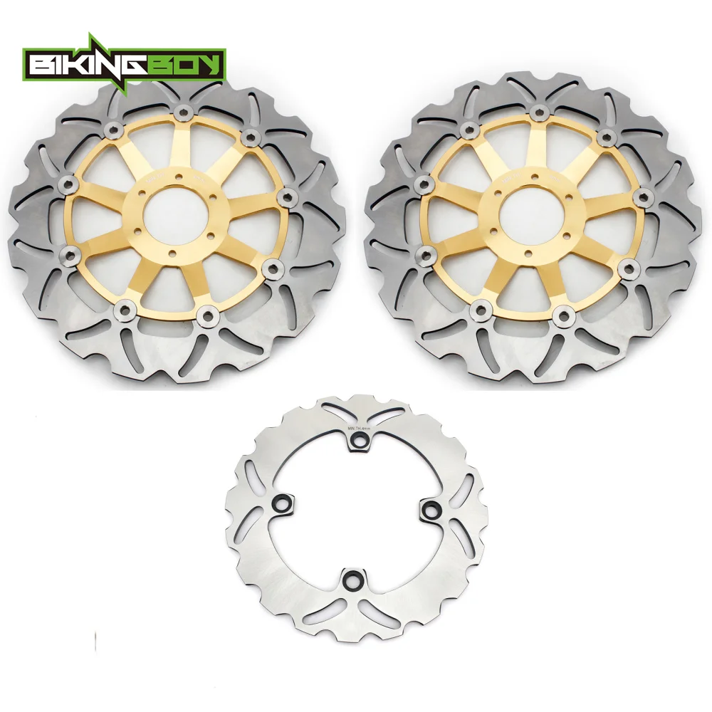 BIKINGBOY For CBR 600 F F3 Supersport 95-98 CBR900RR 94-97 96 VTR1000F Firestorm Super Hawk 97-07 Front Rear Brake Discs Rotors