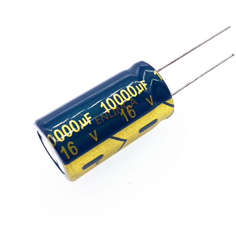 

2pcs/lot 10000uf16V Low ESR/Impedance High Frequency Aluminum Electrolytic Capacitor Size 16*30 16V 10000uf 20%