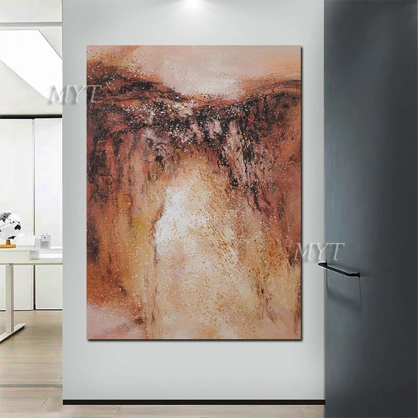 Auburn design wall oil painting Manual mechanism painting oil painting wall art painting office wall frameless painting