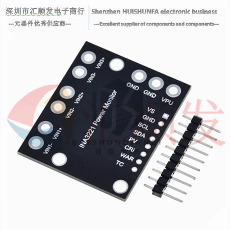 وحدة INA3221 حافلة ثلاثية الاتجاه, منخفضة الجانب/الجهد العالي/التيار/مراقب الطاقة I2C