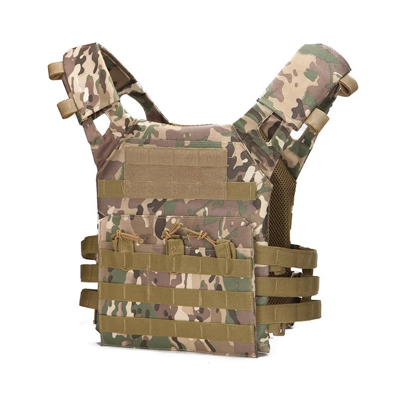 

Облегченный Тактический JPC жилет с системой MOLLE, многофункциональный боевой Камуфляжный жилет амфибия для боевой стрельбы, спортивный охотничий жилет