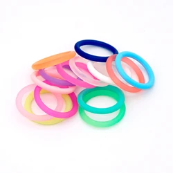 30pcs Transparent Clear Silicone Pacifier Dummy Ring MAM Adapter O Ring Food Grade