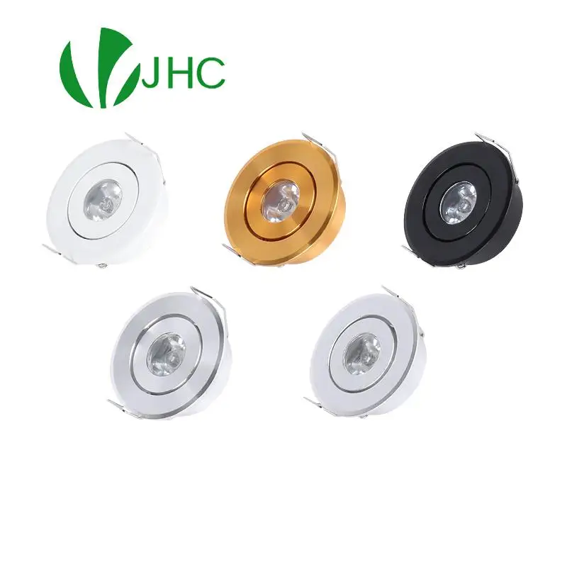 

Black Mini ceiling LED spot light lamp 3W LED downlight hole size 40-45mm cabinet recessed led panel light with led driver