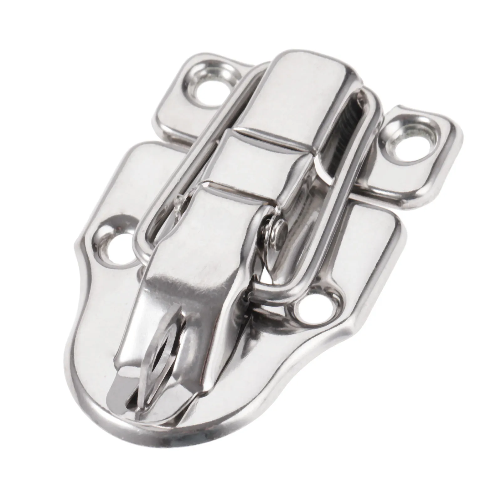 1pc Vintage Lock Silver Hasp Toggle Latch Buckle Clasp Zinc Alloy 40mm*60mm Drawer Box Case Chest Furniture Hardware with screws