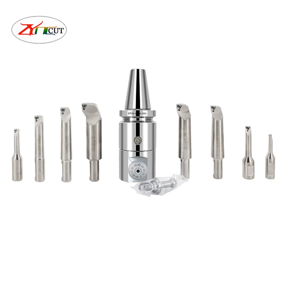 A SET BT30 BT40 BT50 NT40 MT4-NBJ16-8PCS 8-51mm precision boring system Adjustable single edged  boring cutter Hole cutting tool