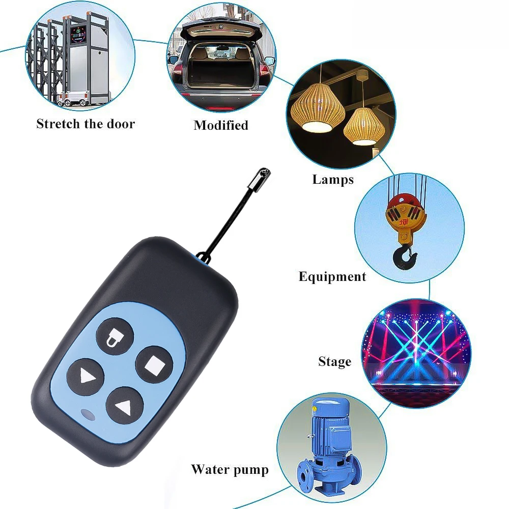 250-868Mhz RF Duplicator Remote Control Auto Copy Remote Control Fixed Code 433mhz 315Mhz Wireless Remote For Gate Garage Door