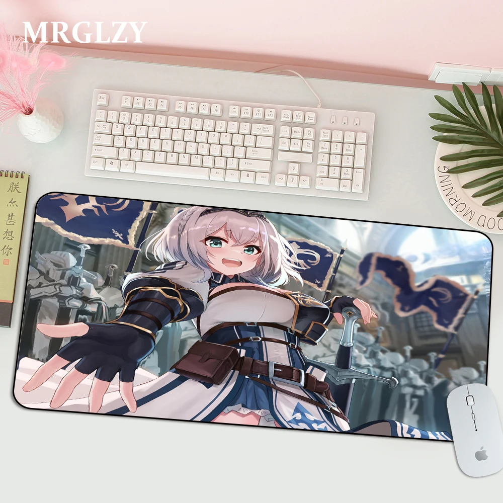 Hololive Nakiri Ayame Cute Girl Mouse Pad Anime Kawaii Carpet Gaming Accessories Computer Varmilo Keyboard Desk Mat LOL Mousepad