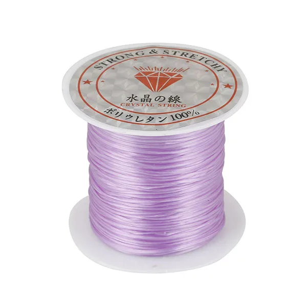 50m/Roll DIY Crystal Beading Stretch Cord for Jewelry Making 0.7mm Elastic Thread Rope Diy Bracelet Necklace Accessories