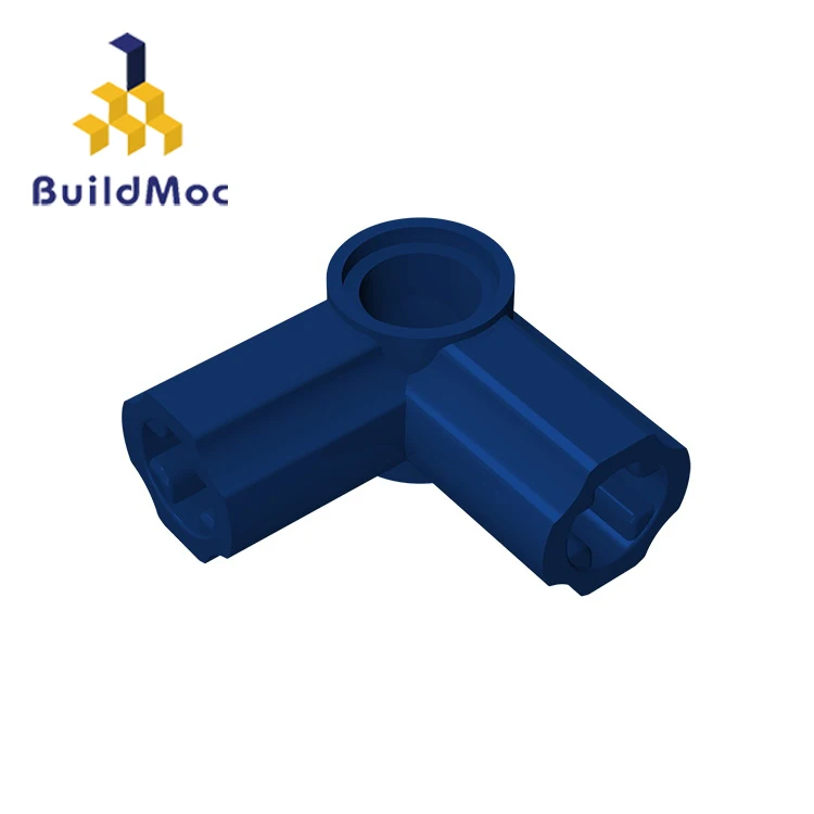 BuildMOC-ensamblaje de partículas 32014, Conector de pasador de eje de alta tecnología, en ángulo #6-90 grados, piezas de bloques de construcción, juguetes de regalo DIY