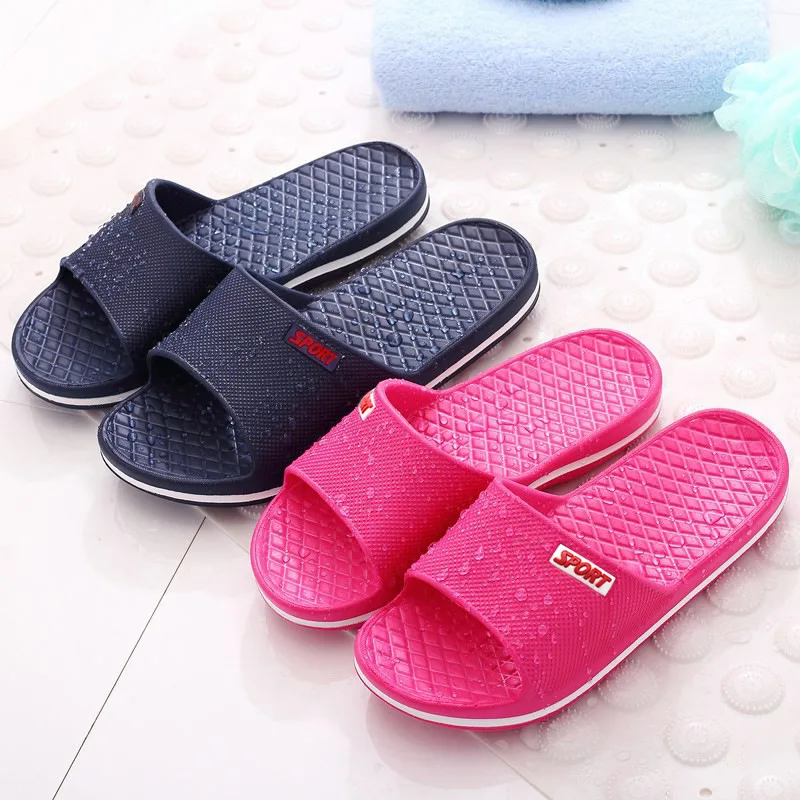 Men Summer Non-slip Bathroom Home Slippers New Indoor Eva Home Hotel Sandals Slippers Women Solid Color Flip Flop Shoes Y