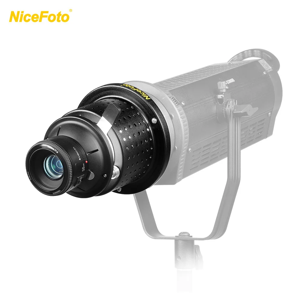 

NiceFoto SN-29 Flash Concentrator Conical Snoot Video Light Art Styling with YONGNUO YN50mm F1.8 Lens Bowens Mount Accessories