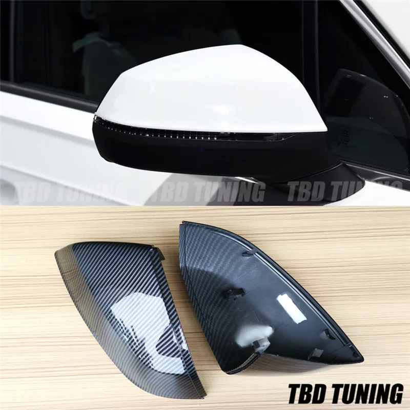 For Audi Q5 SQ5 Q7 SQ7 Carbon Fiber Look Rear View Mirror Cover 2016 20107 2018 2019 Q5 Q7 Mirror Cover