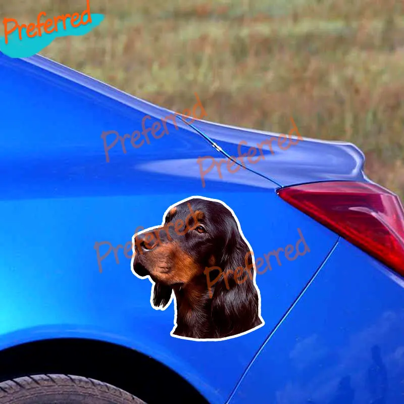 High Quality Gordon Setter Dog Decal Motocross Racing Laptop Helmet Trunk Wall Vinyl Car Sticker Die Cutting