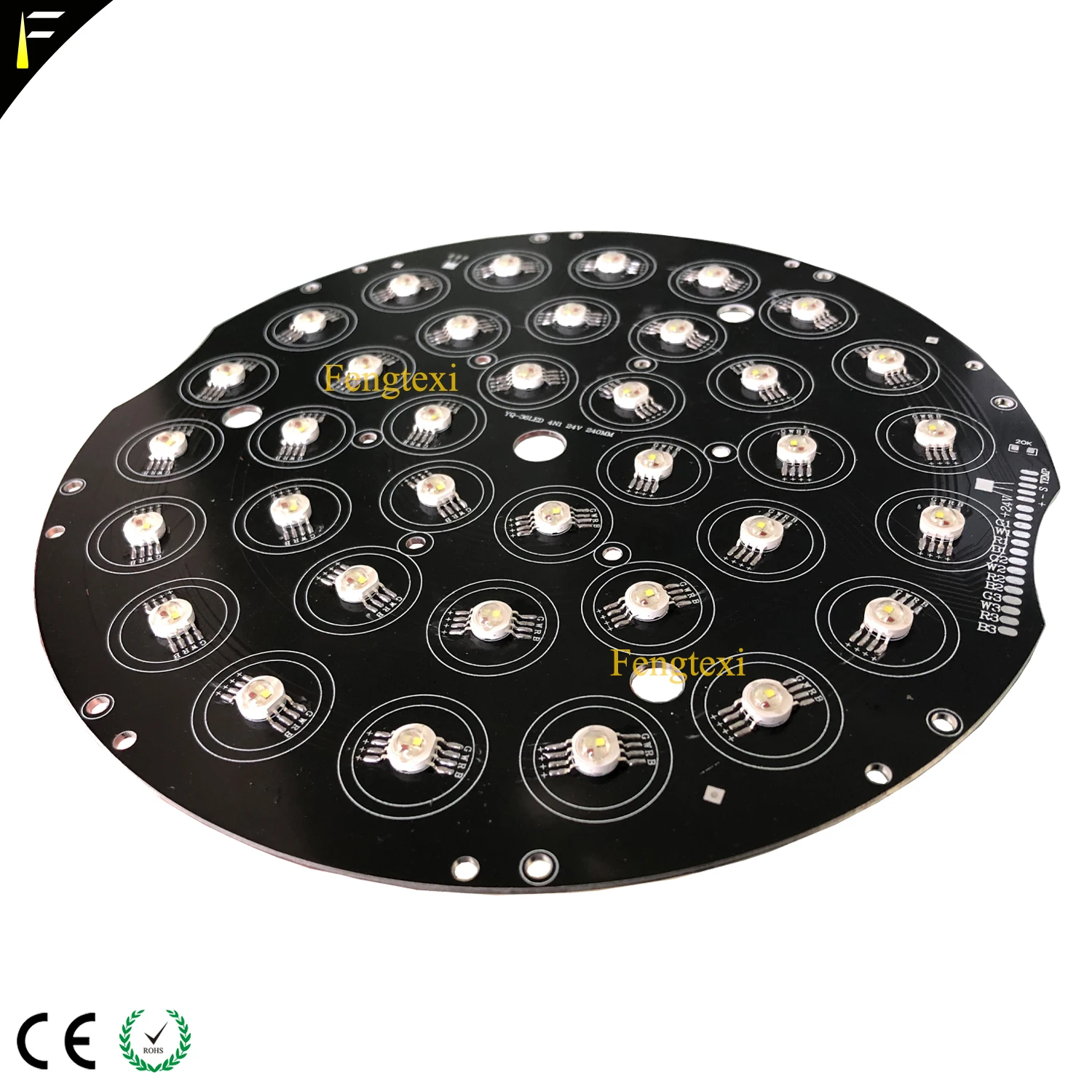 36x10w 36x12w 36x18w RGBWAUV Circle Ring Color LED Plate Zoom Wash Moving Head Club Stage Light LED Disk Plate Spare Parts