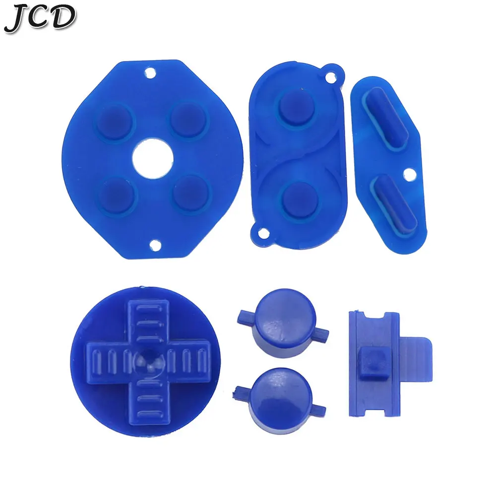 JCD Rubber Conductive D-pad Buttons for GameBoy Classic for GB DMG A B buttons DiIY Button Set Replacement