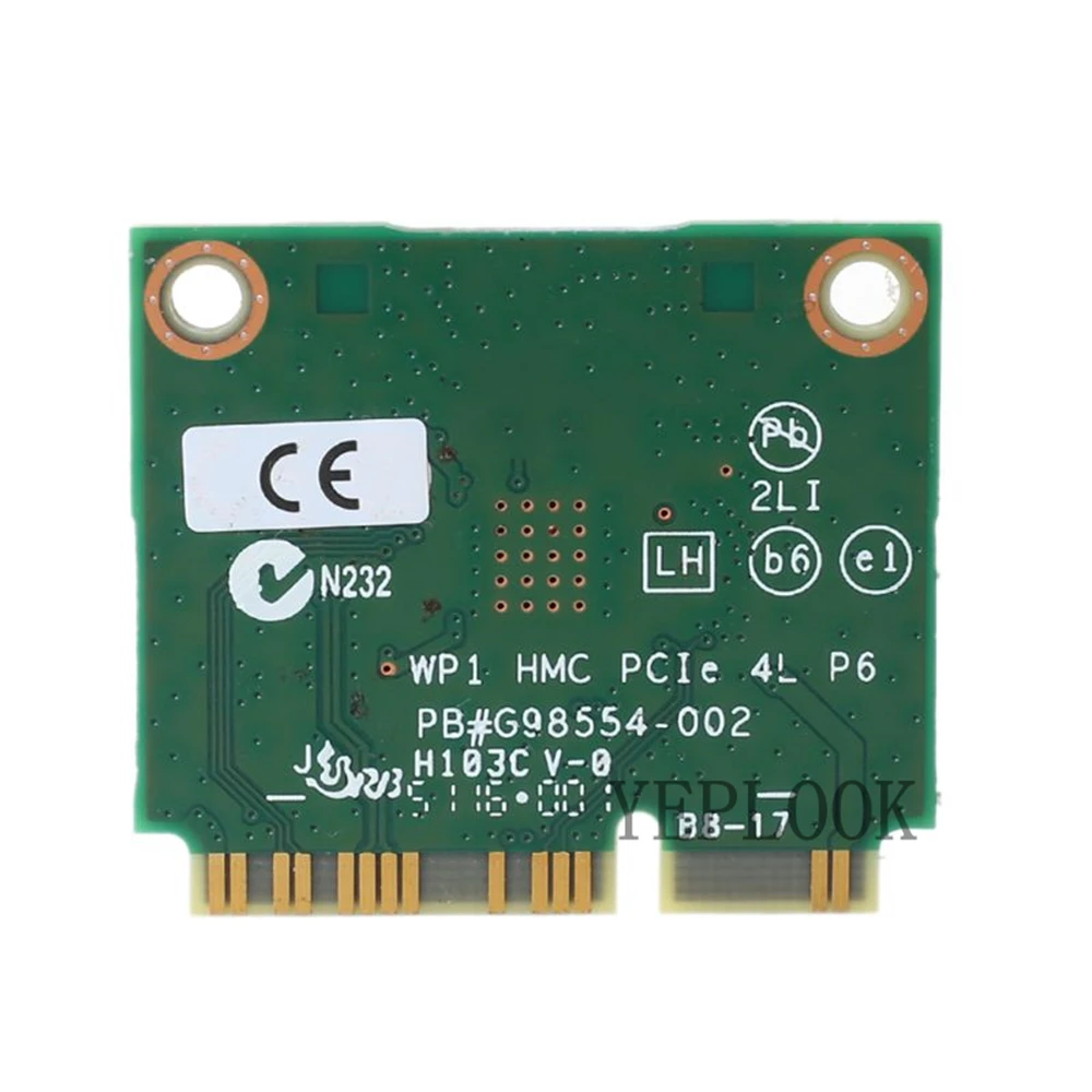 Wifi Card AC3160 3160HMW 3160AC 433Mbps Dual Band 2.4Ghz & 5Ghz Bluetooth 4.0 Mini PCIe  802.11ac Wireless Network Card