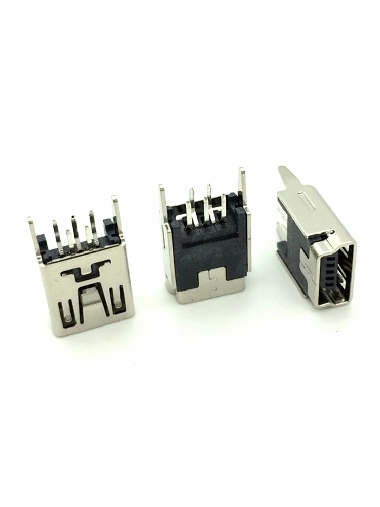 20 SZTUK Mini USB SMD 5-pinowe żeńskie złącze Mini B Wtyczka 180 stopni / 90 stopni DIP-2 DIP-4 Złącze USB do telefonu — zdjęcie 2