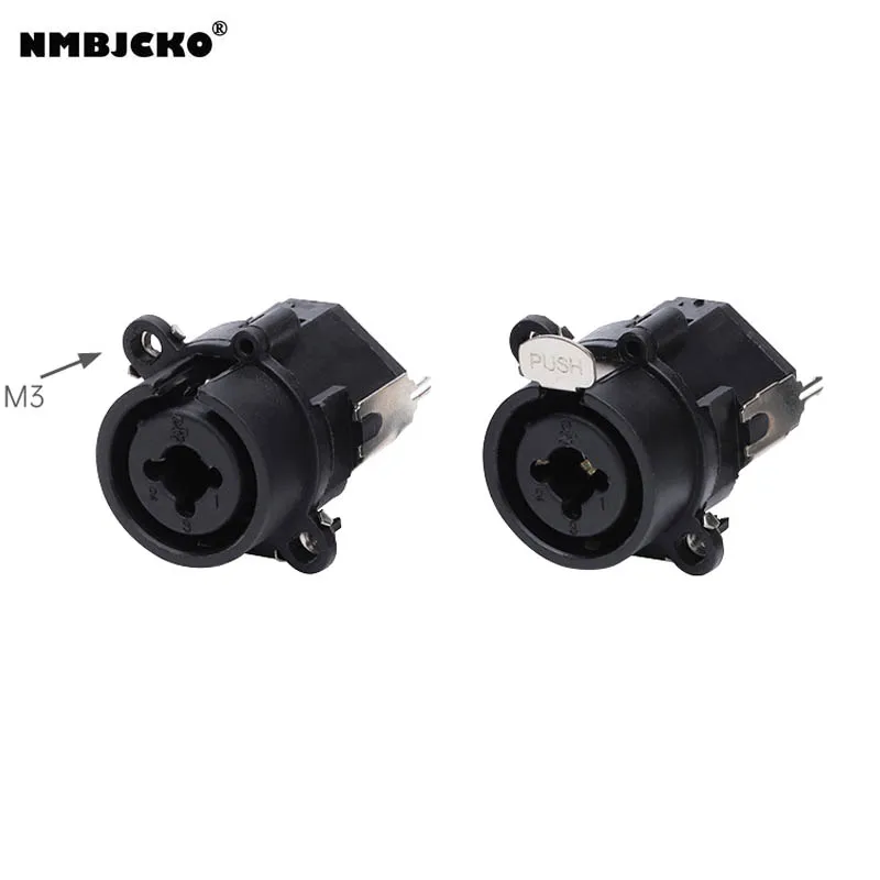 

NMBJCKO 4070408 model 100pcs/lot Combo sheet 6.35 jack stereo female 7 pin xlr chassis d standard