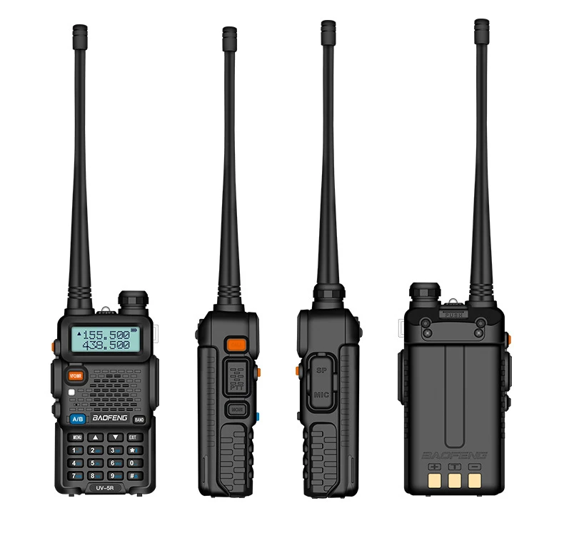 AAA + Original UV 5R 10KM CB Ham สถานีวิทยุ 2-way สมัครเล่น VHF ที่มีประสิทธิภาพ 8 W/5 W UV-5R Walkie-talkie วิทยุการล่าสัตว์