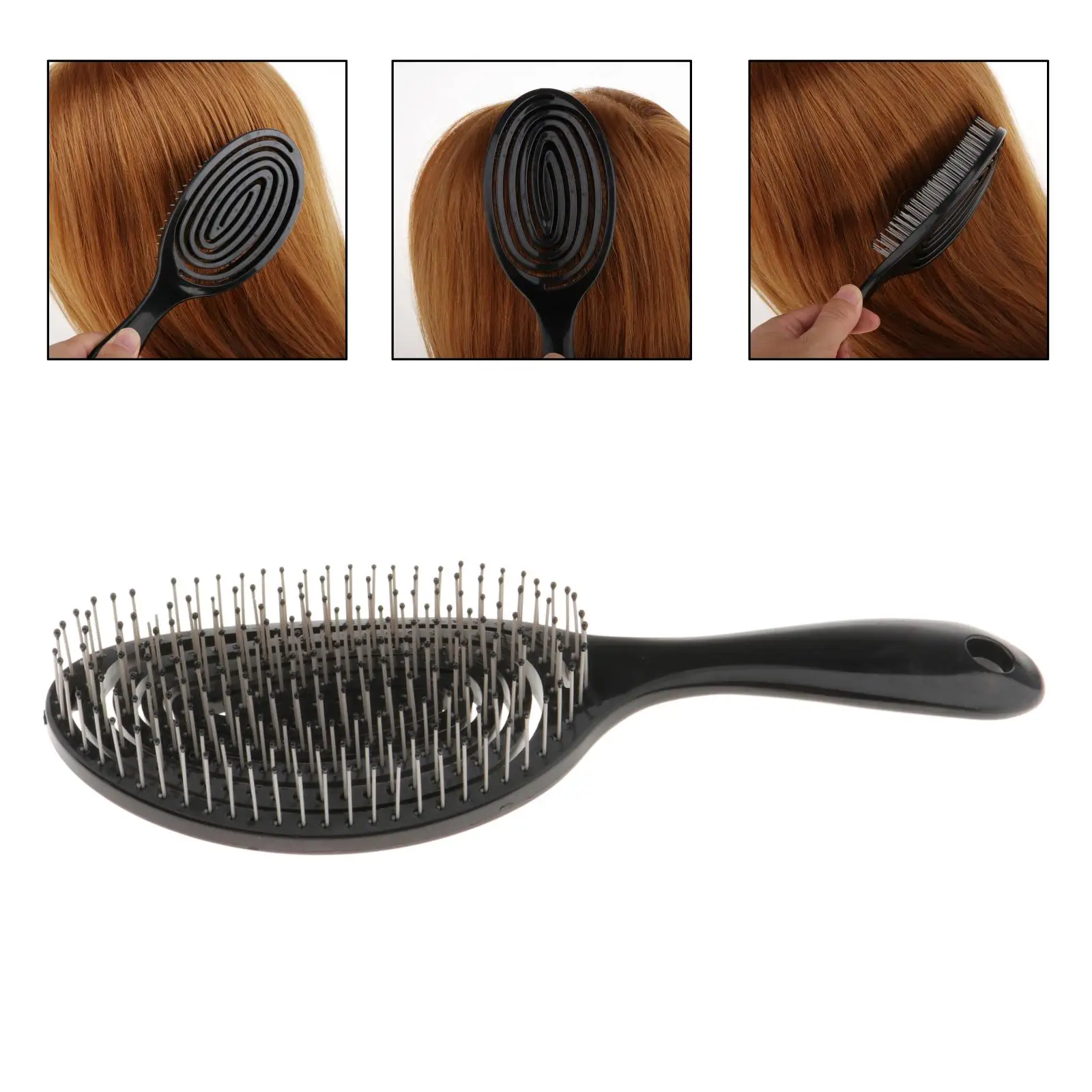 Hair Detangling Brush -ABS Plastic Detangler Hair Brush with Round Pins - Glide Through Tangles with Ease - For Curly, Stright