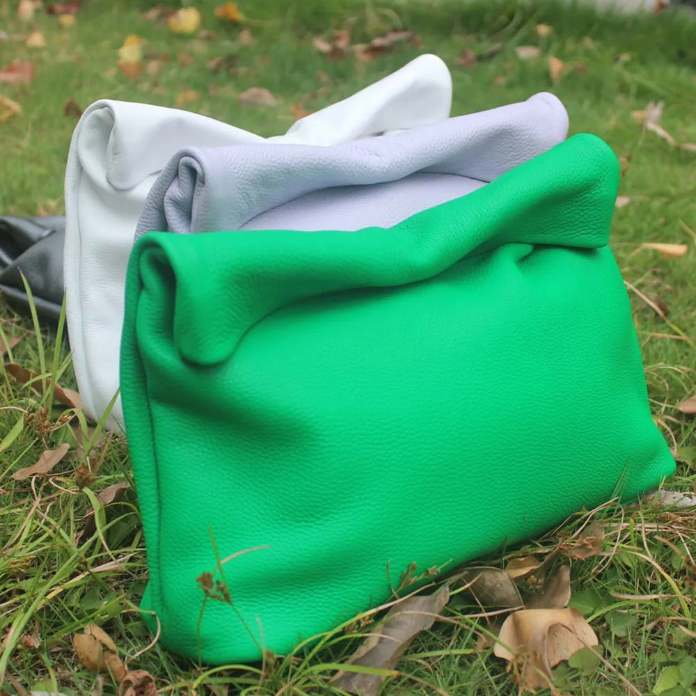 Neue Euro-Mode Gekräuselte Handtaschen Trendige Büro-Handtaschen mit Handyfächern Hochwertige Tragbare Echtleder-Handtaschen für Damen – Detail 12