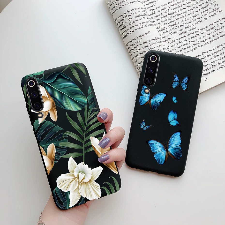 For Xiaomi Mi 9 SE mi 9 Lite Case Soft Flower Painted Silicone TPU Cover Phone Case For Xiomi Xiaomi Mi 9 Mi9 SE Lite 9SE Cases