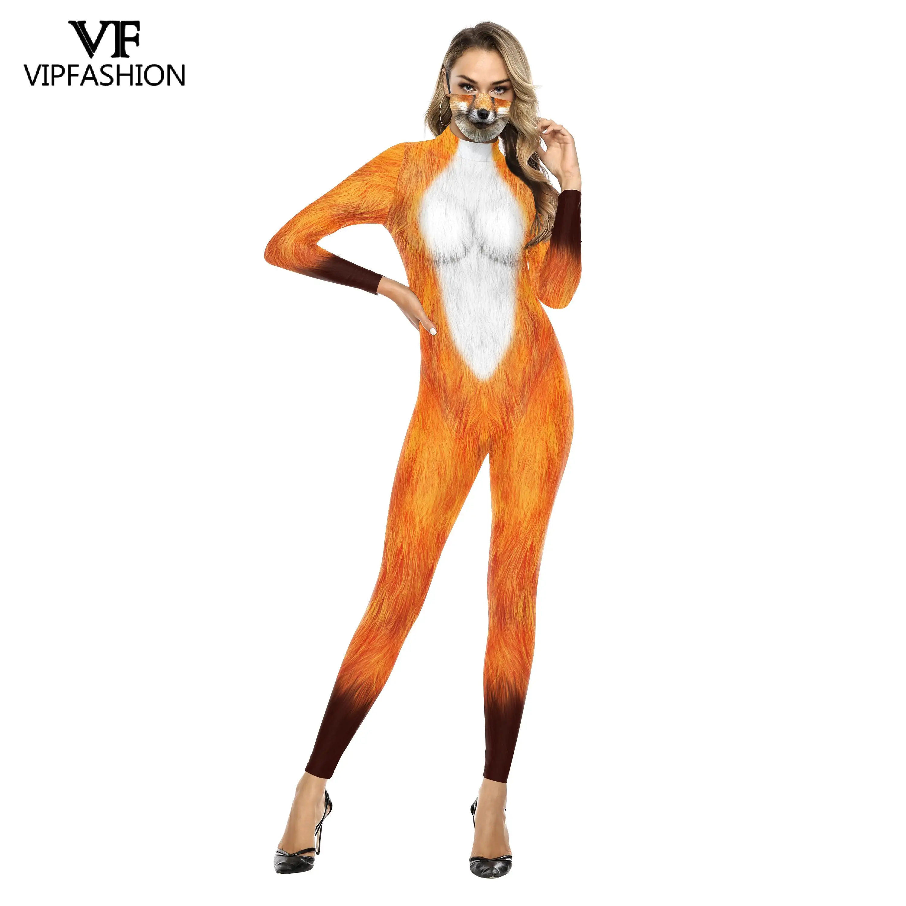 Costumes VIP FASHION pour femmes et hommes, impression 3D, Spandex, Animal, léopard, Cosplay musculaire, fête de carnaval, combinaisons, tenues