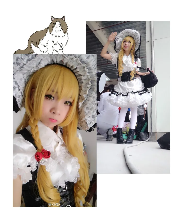 Cos-Mart juego Touhou Project Kirisame Marisa disfraz de Cosplay versión lujosa falda Formal ropa de juego de rol hecho a medida