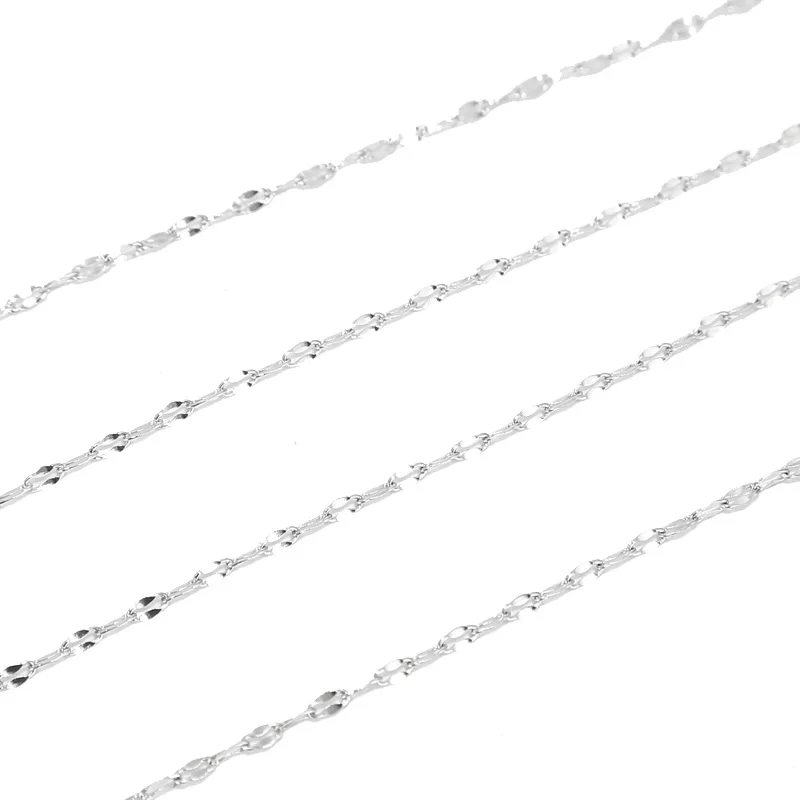 2M Stainless Steel Gold Flat Oval Filled Cable Chain for DIY Jewelry Making Findings Wholesale Chains