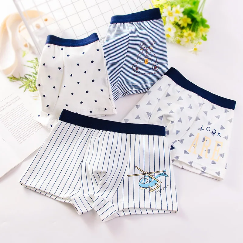 

6Pcs/lot Cartoon Kids Boys pure Cotton Underwear 100%cotton Children's Pants Baby Boxer Underpants Briefs Boy Underware 2-16T