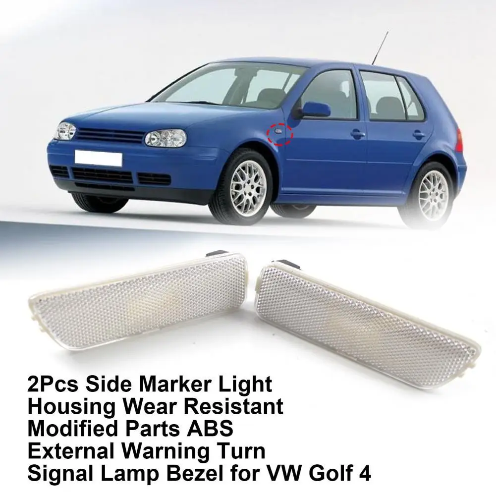 

2Pcs Side Marker Light Housing Useful ABS Reliable Side Marker Lamp Cover Side Marker Light Cover